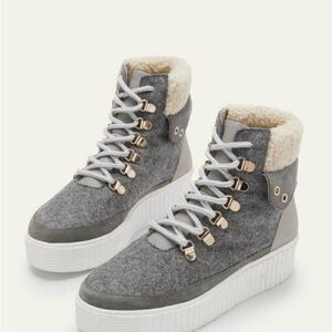 Boden Gray High Top Boots